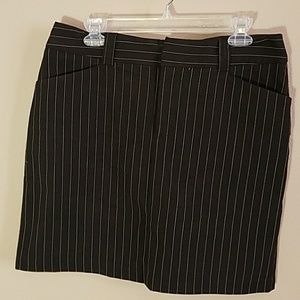 Black pinstripe mini skirt sz 11/12